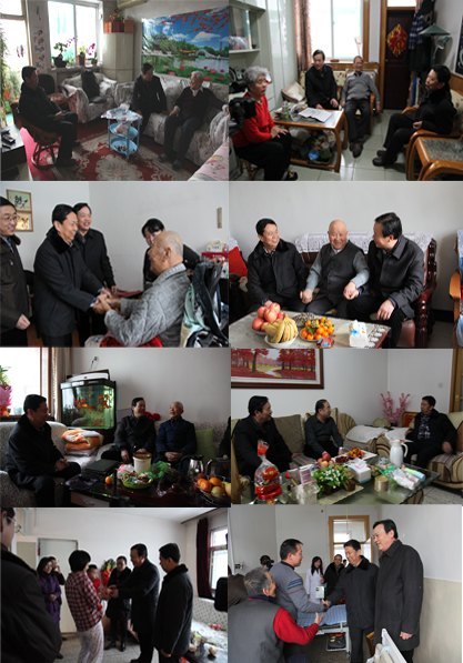 校领导进行春节慰问