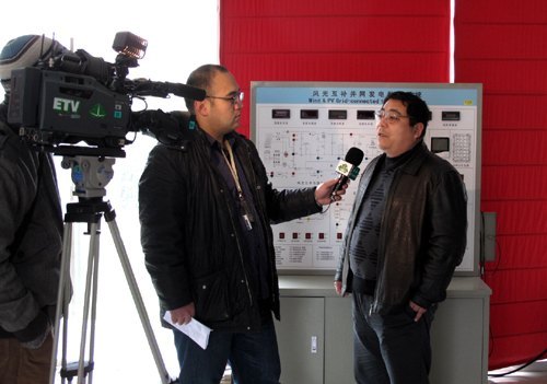 上海教育电视台来校采访相关学科和专业