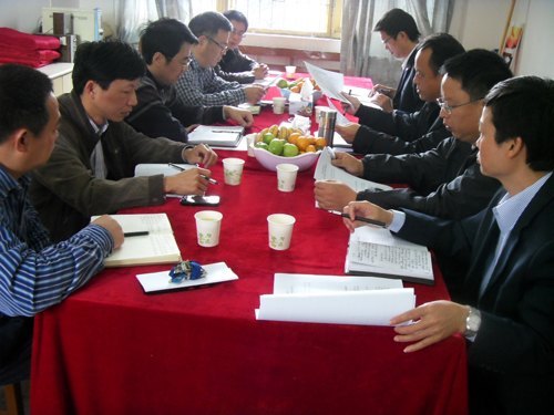 张清华参加建工学院2012年领导班子民主生活会