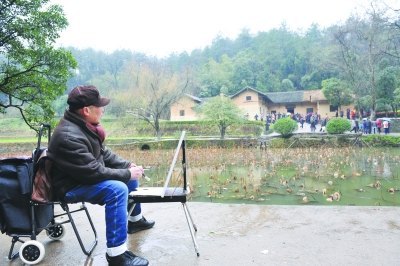 ���������������Ͻ������ں�����ɽд����Ӱ