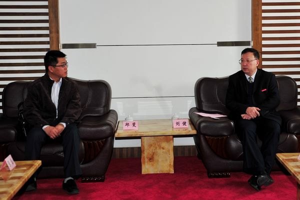 刘健校长会见中国动漫集团中娱教育客人