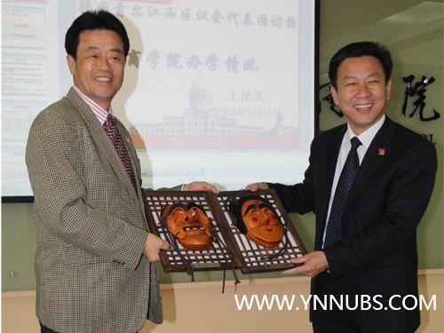 韩国首尔江西区议会代表团莅临云南师范大学商学院参观考察