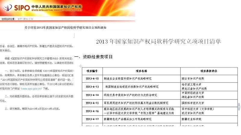 华中科技大学文华学院首次获国家知识产权局软科技项目立项