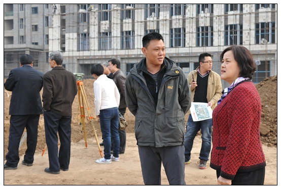 纪委书记南志珍赴新校区建设工地调研