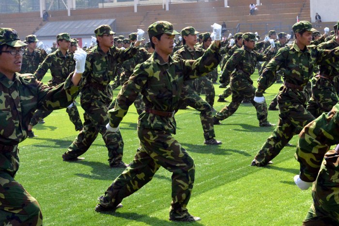 南京艺术学院召开2012级新生军训成果汇报表演暨表彰大会