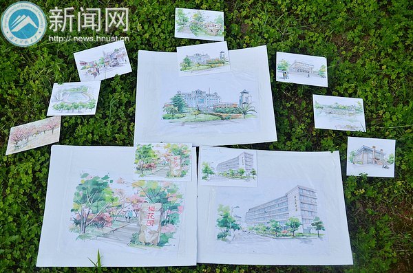 清新“手绘科大”校园走红