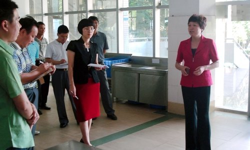 黄小妮副院长检查体育系和后勤保障工作