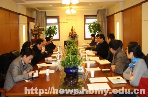 胡茂成一行前往北京林业大学交流考察