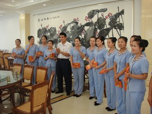 盛夏之情——看望山东旅游职业学院短期实训和首次合作单位实习学生
