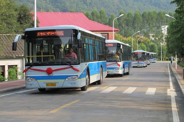 三明学院公交专线开通试运行