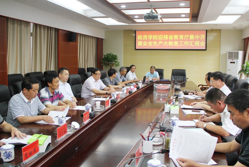 省教育厅和六安市“集中开展安全生产大检查”督查组分别来校检查指导工作