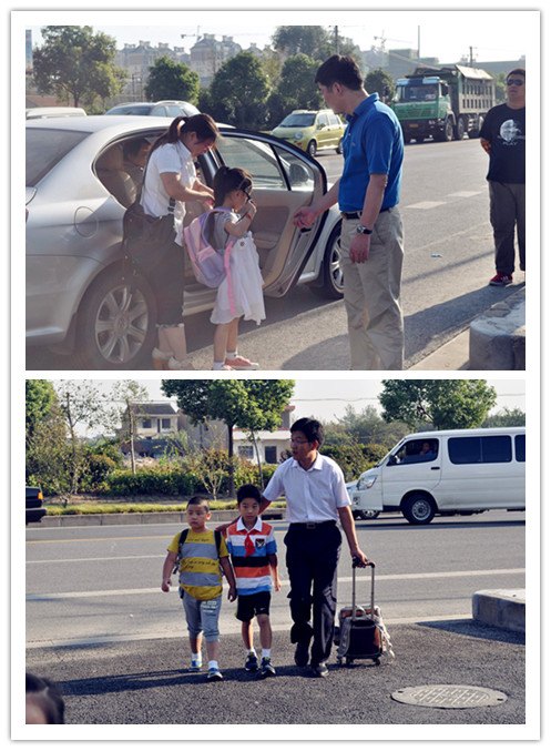 东华大学附属实验学校开学首日活泼有序