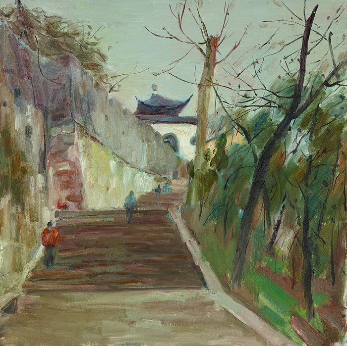 风·景崔雄油画作品在南京艺术学院美术馆开展