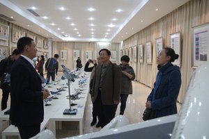 呼和浩特市实验中学副校长贾灵旺一行来山东旅游职业学院参观考察
