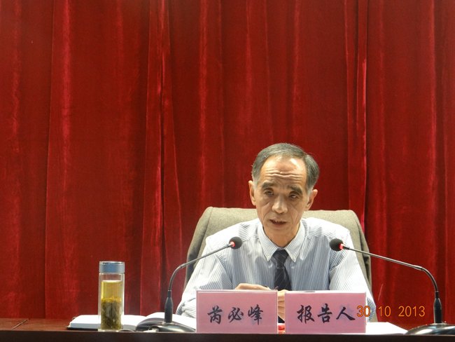 知名新闻传播学者、安徽省教学名师芮必峰教授来皖西学院作报告