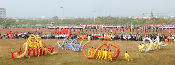 黄山学院第三十四届田径运动会开幕