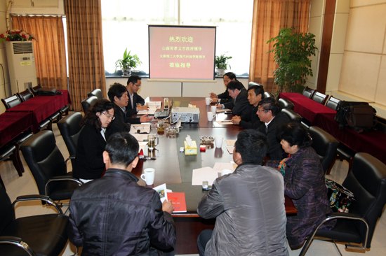 太原理工大学现代科技学院来院调研交流