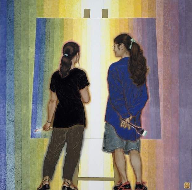 “蒋采蘋从艺60周年画展”开幕