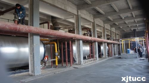 西安交通大学城市学院天然气采暖锅炉成功点火并投入运行