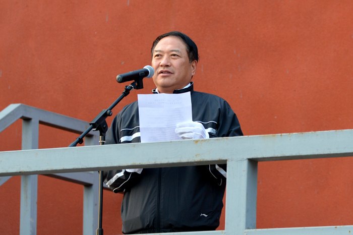 2013年南京艺术学院阳光体育冬季长跑起跑仪式隆重举行