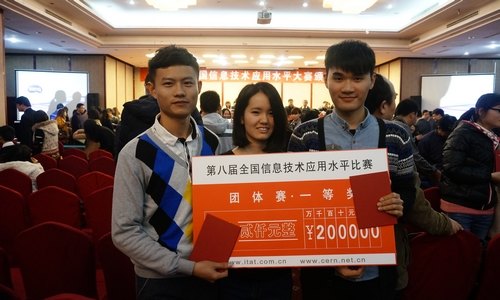 服装系学生参加第八届全国信息技术应用水平大赛获得四项大奖