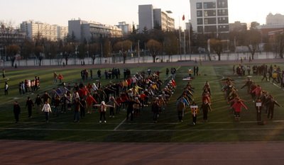 材料学院早操先锋活动展现材料风貌