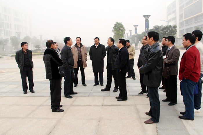 广西师范学院领导到驻邕部分高校新校区学习考察