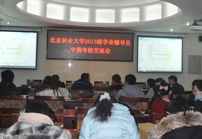 2013级学业辅导员举行中期考核交流会