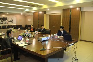 日发牧马堂马术有限公司来山东旅游职业学院考察交流