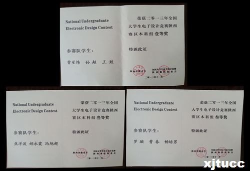 西安交通大学城市学院在2013年全国大学生电子设计竞赛中再获佳绩
