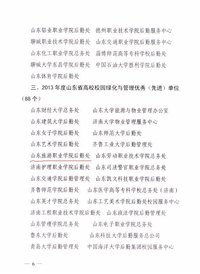 山东旅游职业学院荣获“2013年度高校后勤工作先进单位”等称号