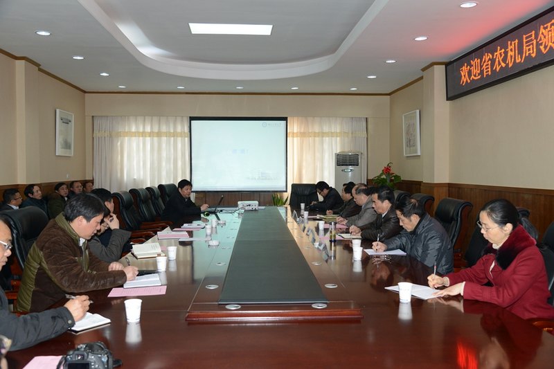 湖北省农机局领导一行到湖北工业大学调研