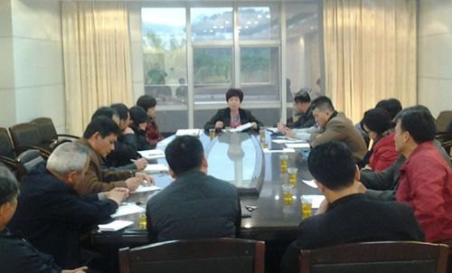 黄小妮副院长指导后勤基建处召开廉政风险防控专题会议