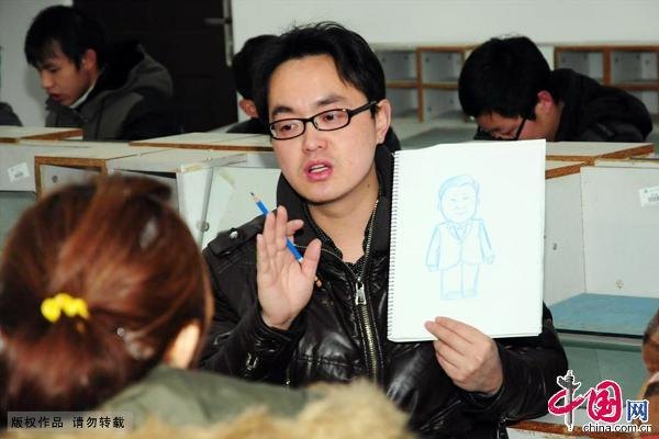 人民网、央视网、光明网等关注长沙师范学校教师贺文龙创作国家领导人集体卡通形象