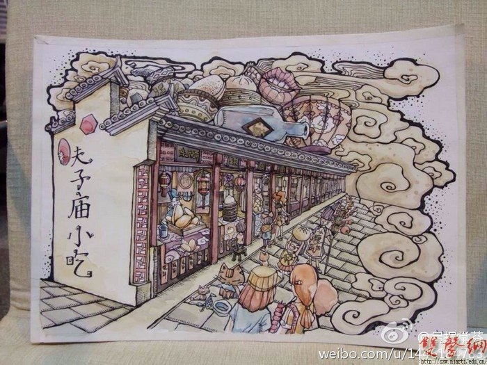 南艺女孩手绘《一本南京》彰显本土文化