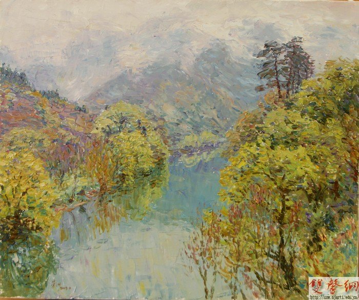 “诗意江南----李荣洲油画展在校美术馆开展
